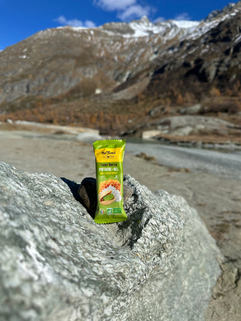 Barre énergétique bio Meltonic pistaches/fleur de sel Pack de 25x