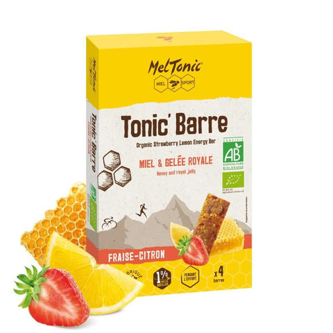 Barre énergétique bio Meltonic fraises/citron Pack de 4 - move-nutri - Meltonic