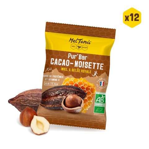 Pur'Bar bio Meltonic cacao/noisette Pack de 12